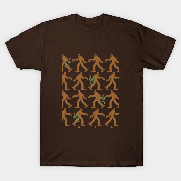 The Squatch and The Snake T-Shirt by 'Round Here Podcast